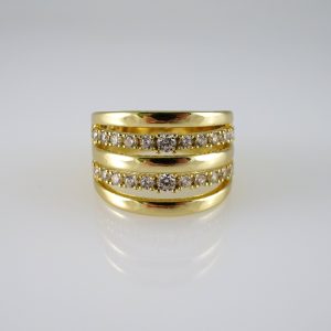 R865 RING – ANILLO – Zircon Stone – 14K Real Color