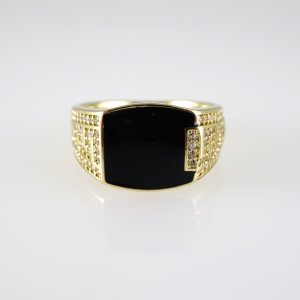 R868 RING – ANILLO – Zircon Stone – 14K Real Color