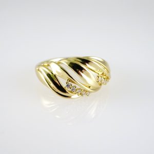 R871 RING – ANILLO – Zircon Stone – 14K Real Color
