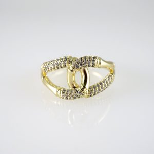 R873 RING – ANILLO – Zircon Stone – 14K Real Color