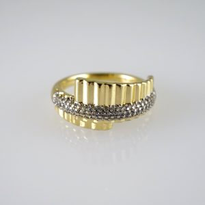 R874 RING – ANILLO – Zircon Stone – 14K Real Color