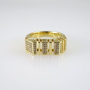 R878 RING – ANILLO – Zircon Stone – 14K Real Color