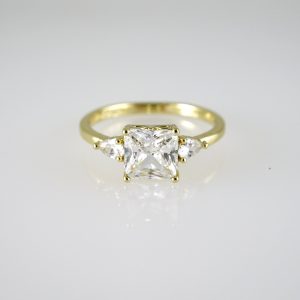 R880 RING – ANILLO – Zircon Stone – 14K Real Color