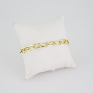 B1395  Bracelet  Pulseras  Plain  14K Real Color