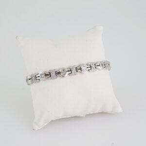 B1398 Bracelet  Pulseras  Zircon Stone  Silver Color