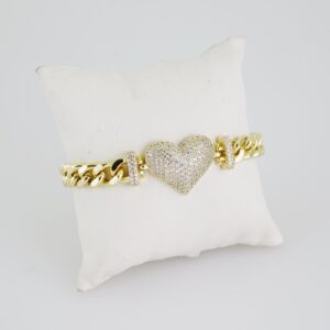 B1399 Bracelet  Pulseras  Zircon Stone  14K Real Color
