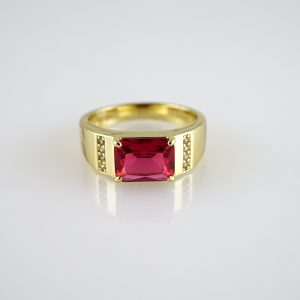 R882 RING – ANILLO – Zircon Stone – 14K Real Color