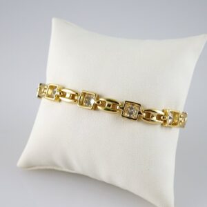 B1811 Bracelet – Pulseras – Zircon Stone – 14K Real Color
