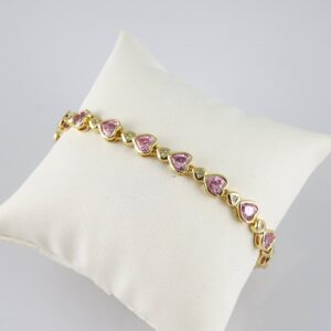 B1815 Bracelet  Pulseras  Zircon Stone  14K Real Color