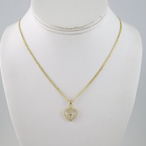 SET1847 Cadenas & Colgantes  Chain  Pendants  Zircon Stone  14K Real Color