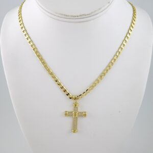 SET1852 Cadenas & Colgantes  Chain  Pendants  Zircon Stone  14K Real Color