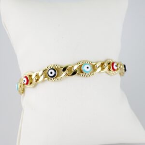 B1482 Bracelet  Pulseras  Zircon Stone  14K Real Color