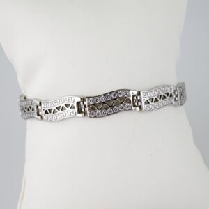 B1484 Bracelet  Pulseras  Zircon Stone  Silver Color