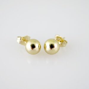 E1942 Earrings  Aretes  Plain  14k Real Color