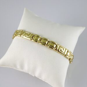 B1820 Bracelet  Pulseras  Plain  14K Real Color