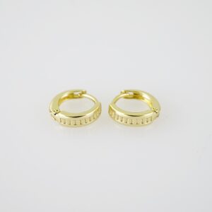 E1950 Earrings  Aretes  Plain  14k Real Color