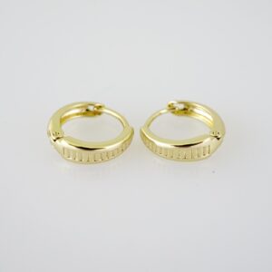 E1951 Earrings  Aretes  Plain  14k Real Color