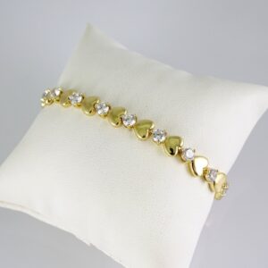 B1831 Bracelet  Pulseras  Zircon Stone  14K Real Color