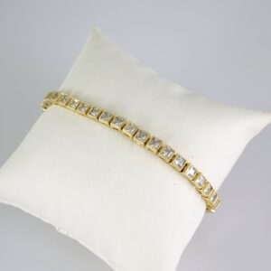 B1832 Bracelet  Pulseras  Zircon Stone  14K Real Color