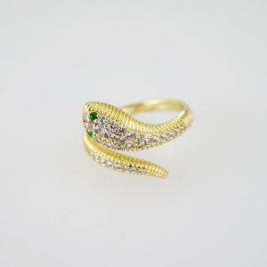 R681 RING – ANILLO – Plain – 14K Real Color – Ajustable