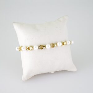 B1403 Bracelet Pulseras Zircon Stone 14K Real Color Pearl