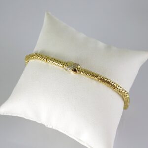 B1838 Bracelet  Pulseras  Zircon Stone  14K Real Color
