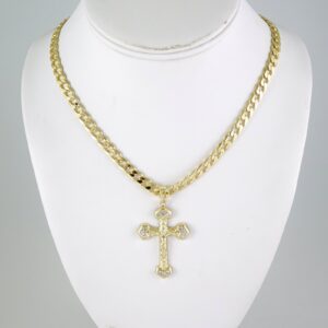 SET1856 Cadenas & Colgantes  Chain  Pendants  Zircon Stone  14K Real Color
