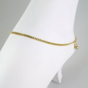 A0085 Anklets Tobilleras 14K Real Color 2mm