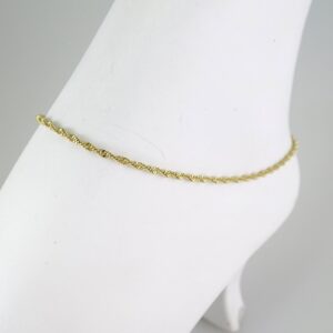 A0083 Anklets Tobilleras 14K Real Color 2mm