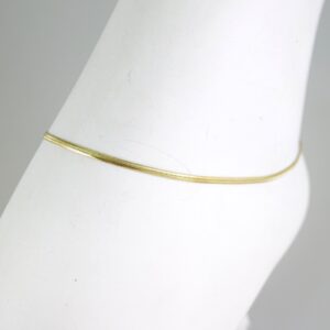 A0084 Anklets Tobilleras 14K Real Color 2mm