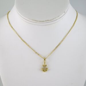 SET1859 Cadenas & Colgantes  Chain  Pendants  Zircon Stone  14K Real Color