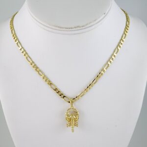 SET1860 Cadenas & Colgantes  Chain  Pendants  Zircon Stone  14K Real Color  4mmX45Cm