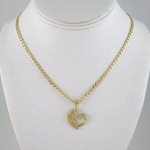 SET1862 Cadenas & Colgantes Chain Pendants Zircon Stone 14K Real Color 3mmX45cm