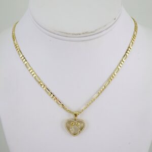 SET1870 Cadenas & Colgantes Chain Pendants Zircon Stone 14K Real Color 3mmX45cm