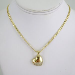 SET1872 Cadenas & Colgantes Chain Pendants Zircon Stone 14K Real Color 3mmX45cm