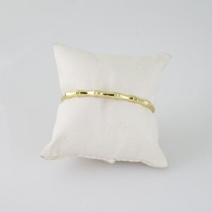 P376 Bangles  Pulsos  14K Real Color  Zircon Stone
