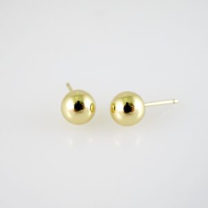 E2375 Earrings  Aretes  Plain  14K Real Color