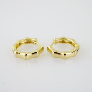 E2248 Earrings Aretes Plain 14K Real Color