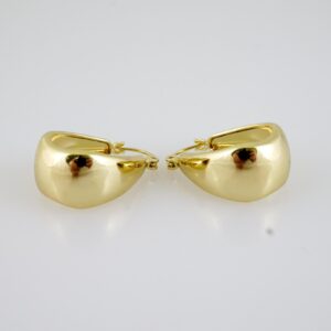 E2249 Earrings Aretes Plain 14K Real Color