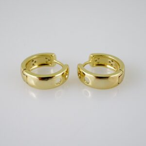 E2423 Earrings  Aretes  Zircon Stone  14K Real Color