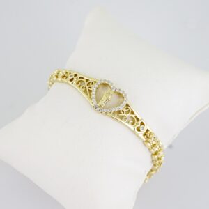 B1509 Bracelet  Pulseras  Zircon Stone  14K Real Color