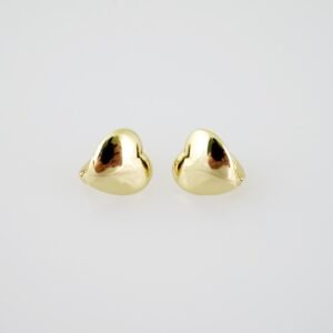 E2015 Earrings  Aretes  Plain  14k Real Color
