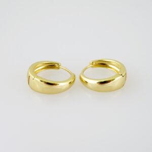E2024 Earrings Aretes Plain 14k Real Color