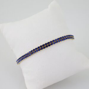 B1513 Bracelet  Pulseras  Zircon Stone  14K Real Color