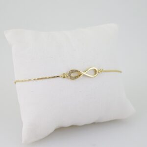 B1515 Bracelet  Pulseras  Zircon Stone  14K Real Color