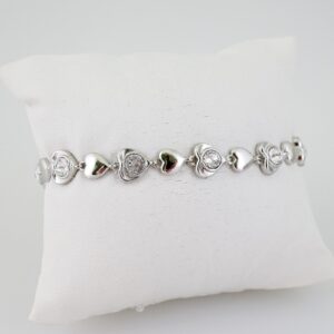 B1519 Bracelet  Pulseras  Zircon Stone  Silver Color