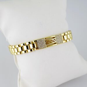 B1419 Bracelet Pulseras Zircon Stone 14K Real Color
