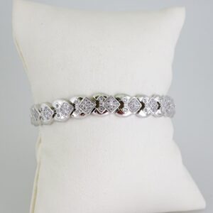 B1628 Bracelet  Pulseras  Zircon Stone  Silver Color