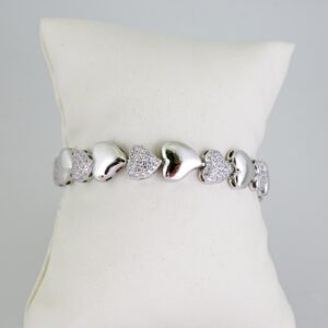 B1629 Bracelet  Pulseras  Zircon Stone  Silver Color