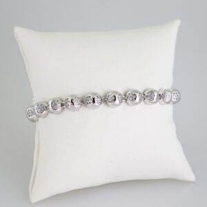 B1630 Bracelet  Pulseras  Zircon Stone  Silver Color